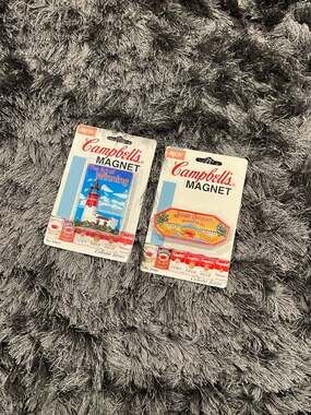 Vintage 1997 Campbell's Soup Magnets Collector Series Lot of 2